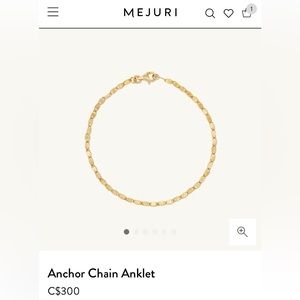 Mejuri anchor anklet